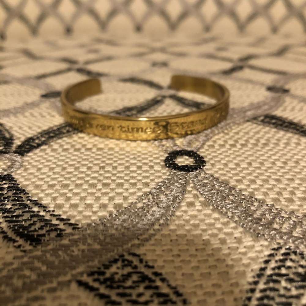 Gold cuff bracelet